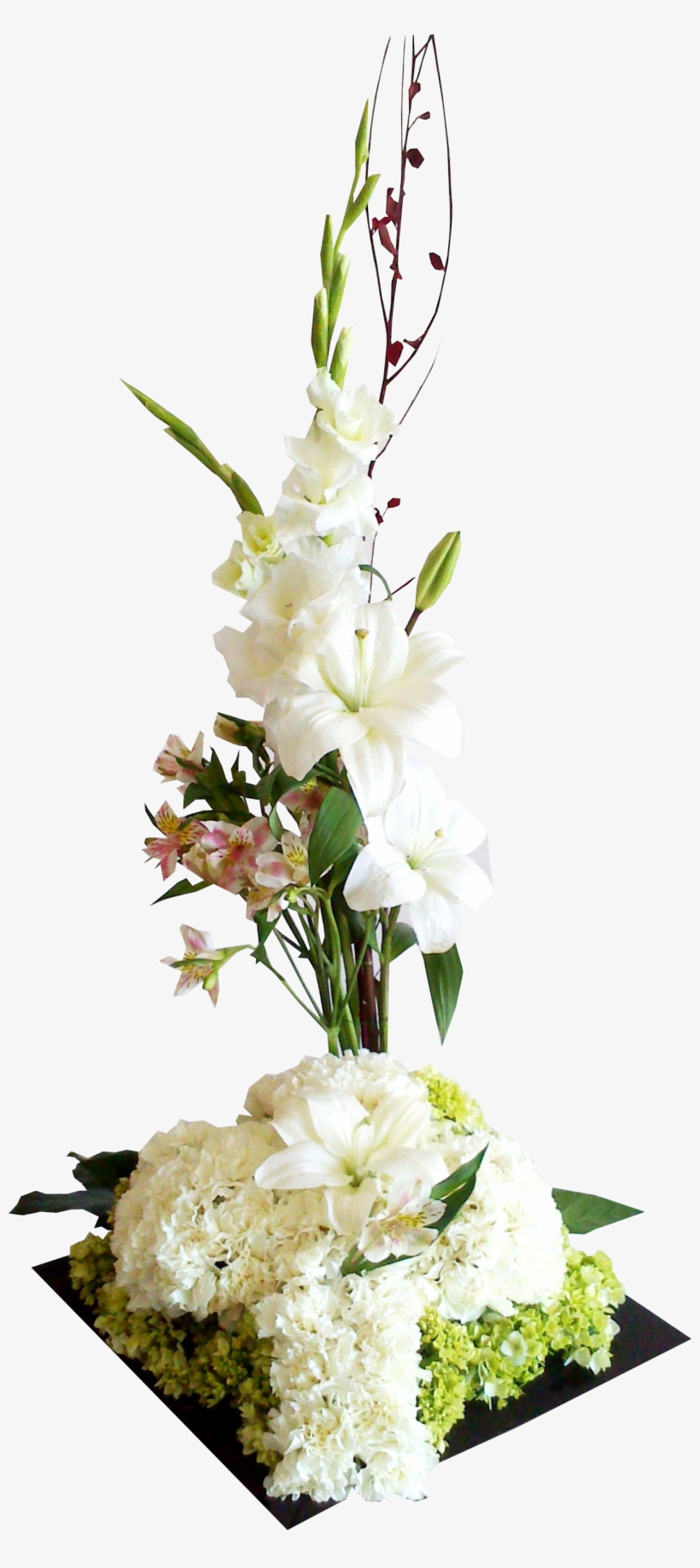 Arreglo Floral Cruz De Claveles Arrangements Pinterest - Floral Design, transparent png #4545468