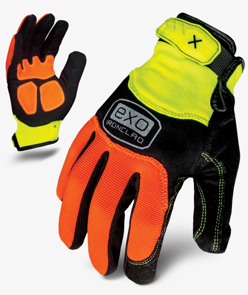 Ironclad Exo2 Hza - Ironclad Performance Wear Exo-hza-03-m Exo Hi-viz Abrasion, transparent png #4545711
