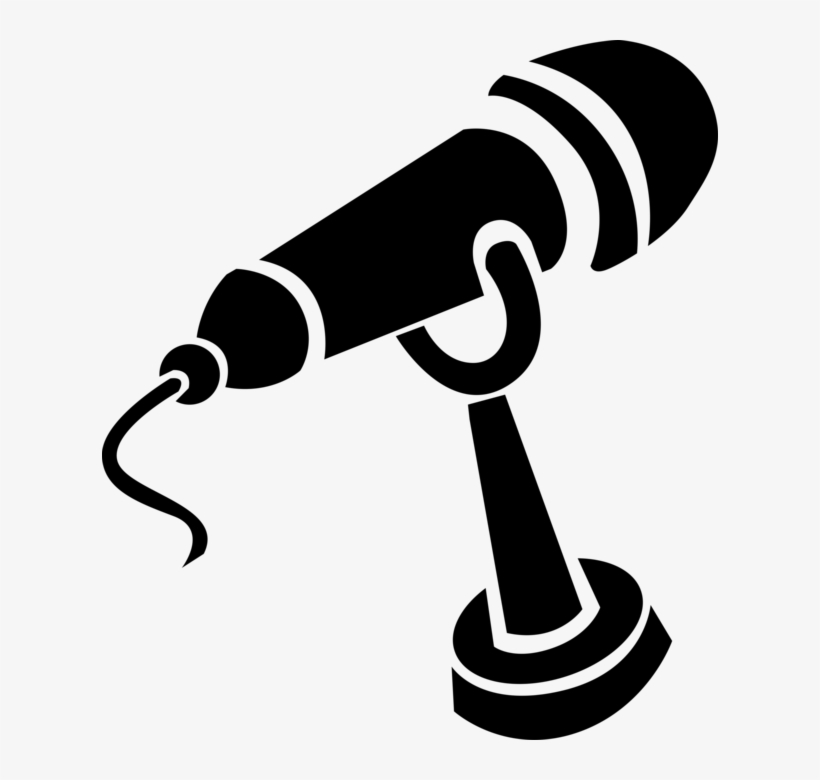 Vector Illustration Of Acoustic To Electric Transducer - Mic Vector, transparent png #4547132