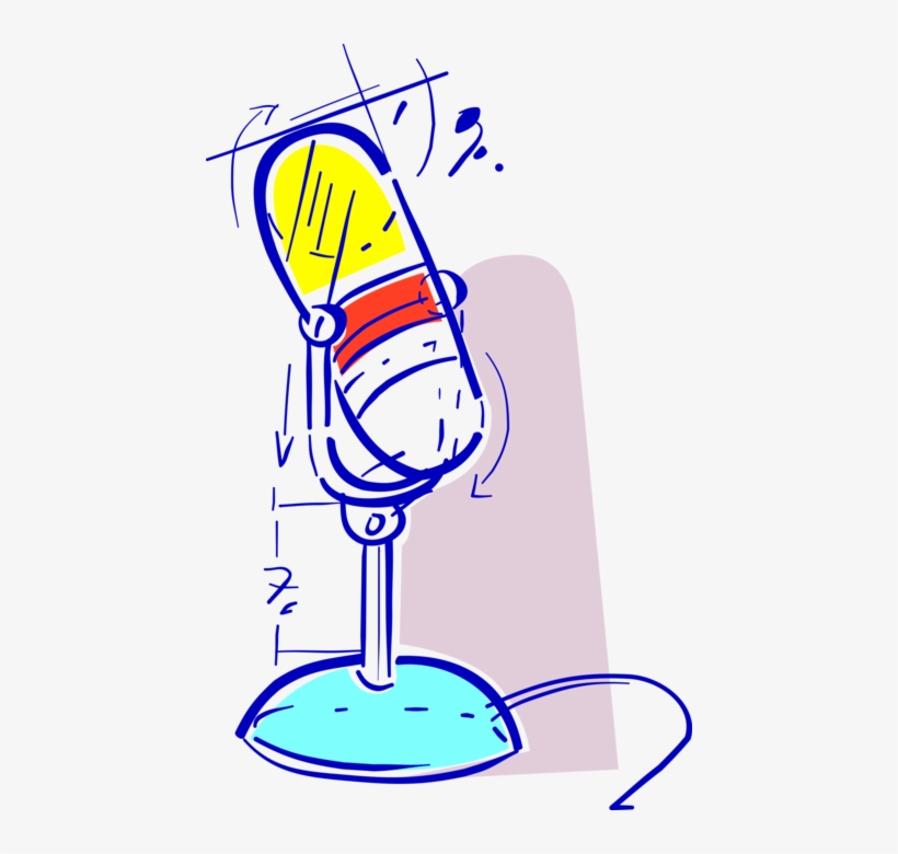 Vector Illustration Of Acoustic To Electric Transducer - Illustration, transparent png #4547680