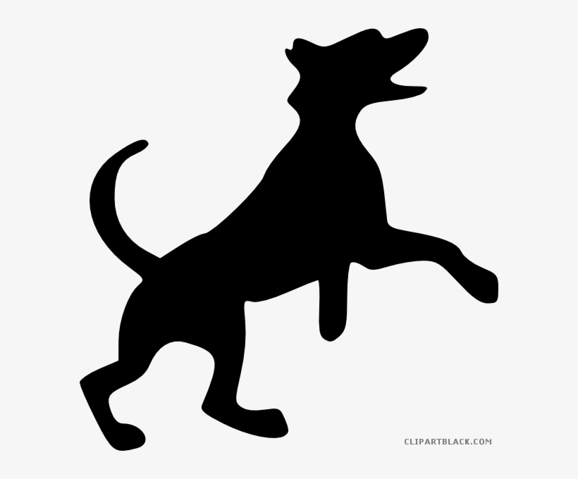 Banner Jumping Animal Free Images - Dog Silhouette Clip Art, transparent png #4547802