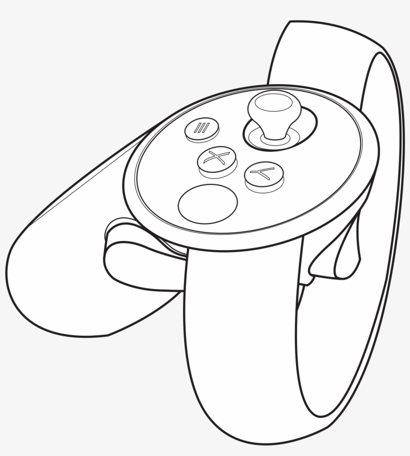 Touchlineartleft - Oculus Touch Controller Line, transparent png #4547862