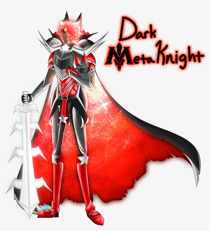 Finally Completed My New Ref Of Dark Meta Knight This - Illustration, transparent png #4548031