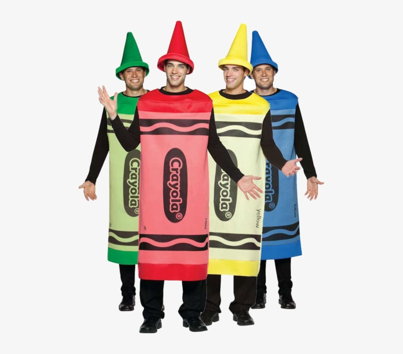 How To Kill The Halloween Group Costume - Crayola Red Crayon Adult Costume, transparent png #4548518