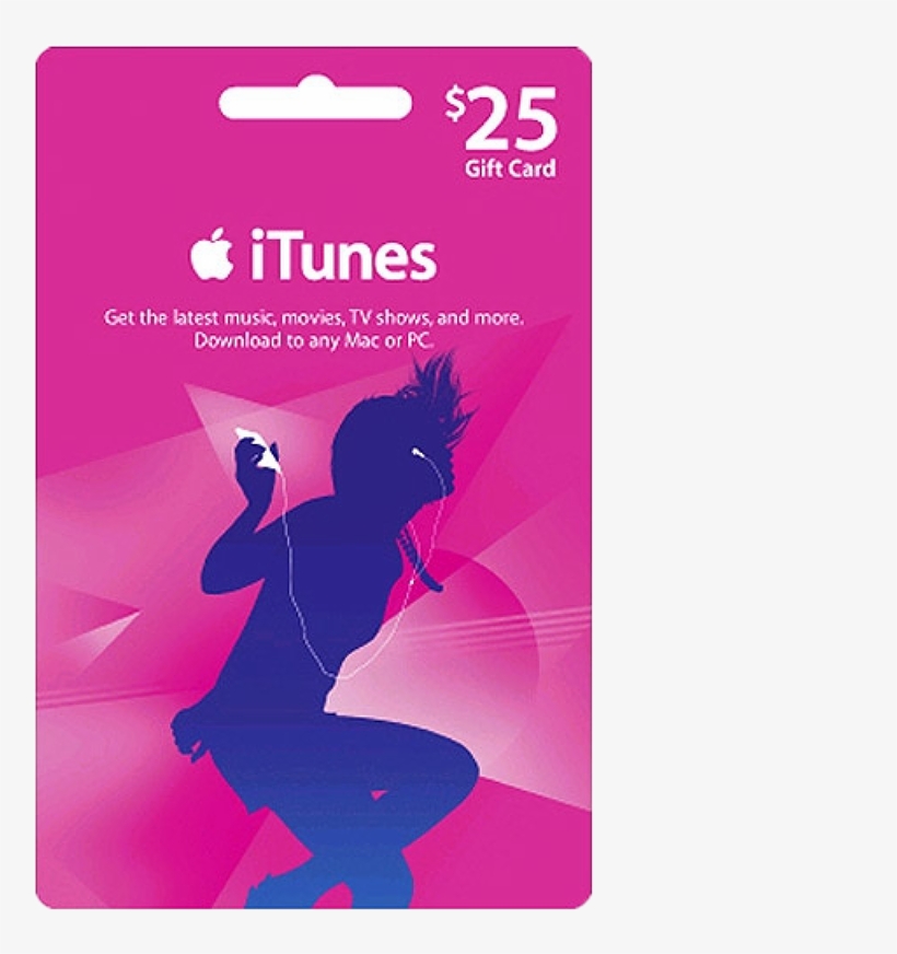 $25 Itunes Gift Card - Apple Itunes Prepaid Card 25 - Free Transparent PNG  Download - PNGkey