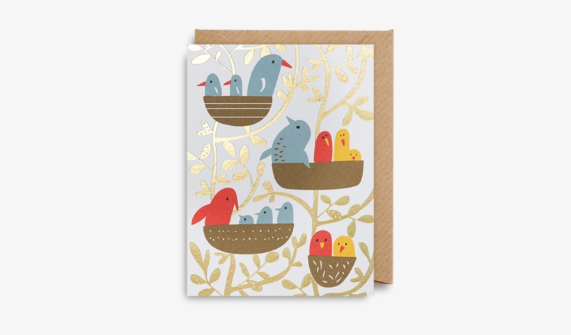 Bird Family Mini Card - Wild Things, transparent png #4549027