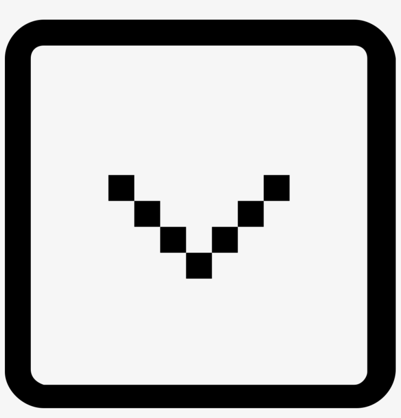 Slide Arrow Down Px Comments - Pixel Images Black And White, transparent png #4549418