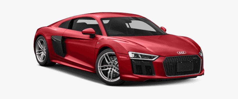 New 2018 Audi R8 Coupe V10 Plus - Audi R8 2018 Black Matte, transparent png #4550273