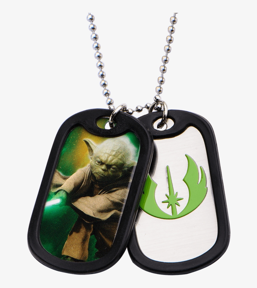 Yoda Double Dog Tag Necklace - "yoda Double Dog Tag Necklace", transparent png #4550862