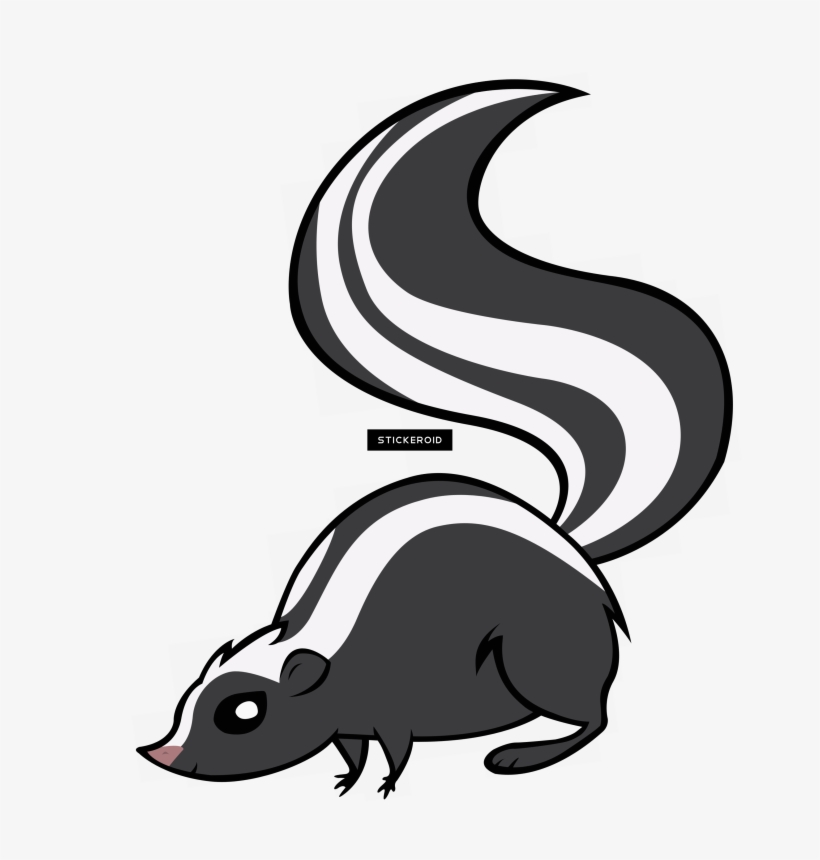 Skunk Animals - Skunk Emoji, transparent png #4552095