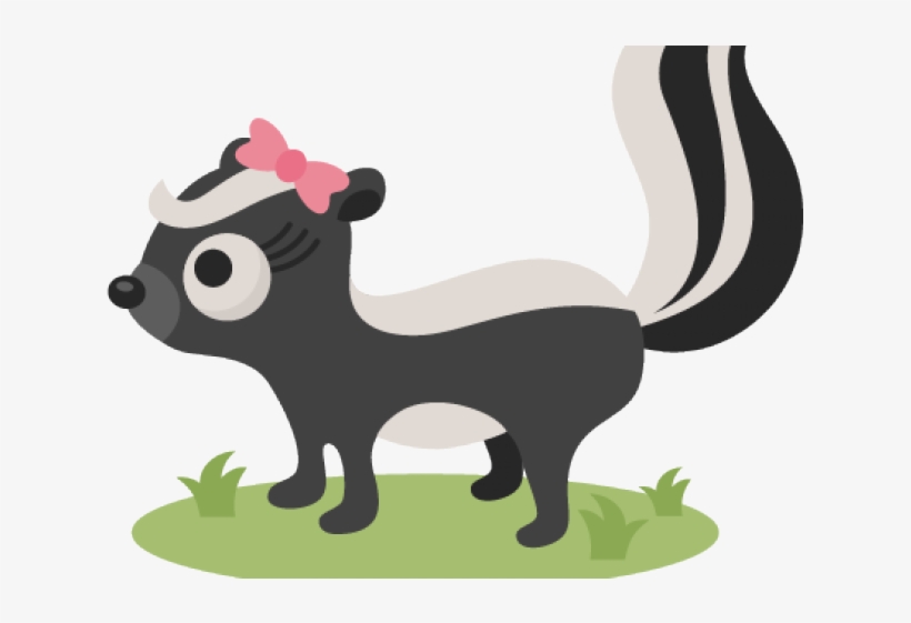 Skunk Clipart Girl - Clip Art, transparent png #4552163