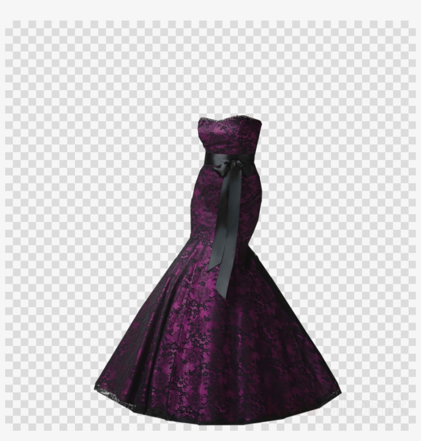 Black And Purple Goth Wedding Dress Clipart Wedding - Icon Money Bag Png, transparent png #4553242