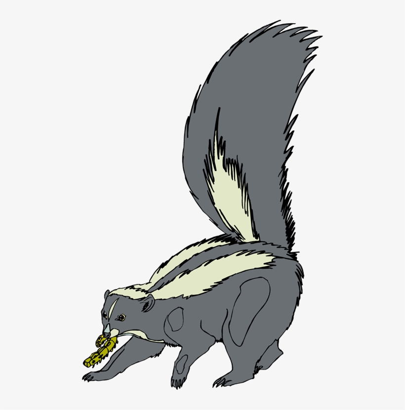 Skunk Clip Art - Skunk Painting Transparent Png, transparent png #4553307