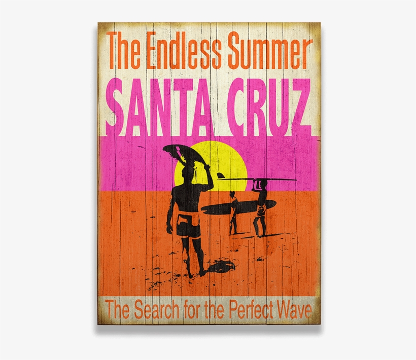 View Zoom Endless Summer Surfer Silhouettes Sign - Personalized Wood Beach Sign - Endless Summer (17", transparent png #4553765