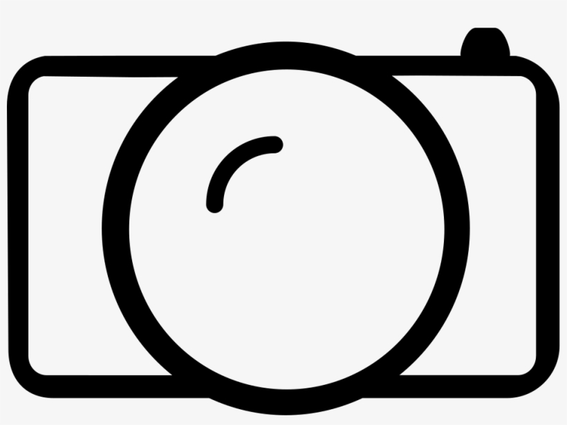 Photo Camera Outlined Symbol Comments - Camera, transparent png #4554110