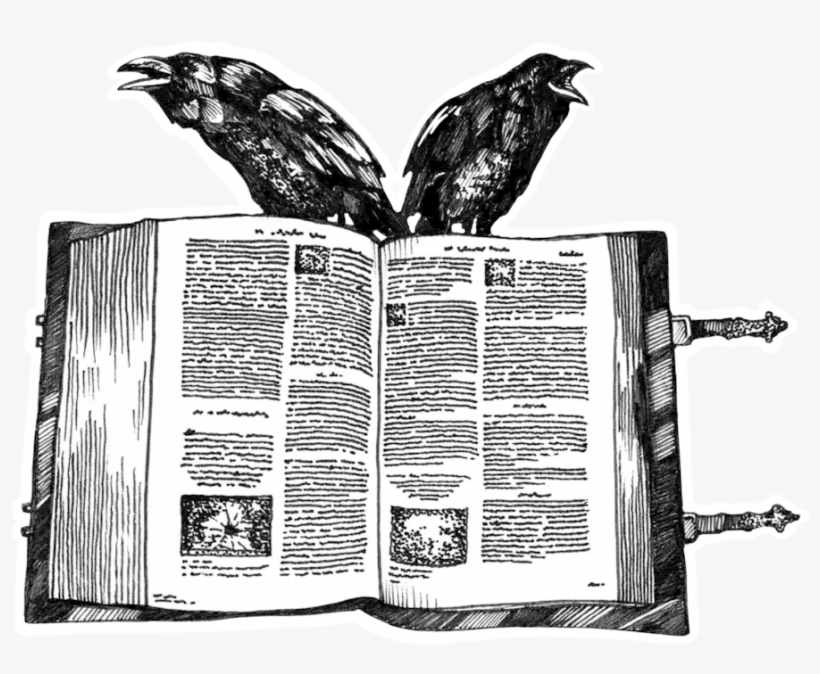 Book And Ravens Logo - Book, transparent png #4554547
