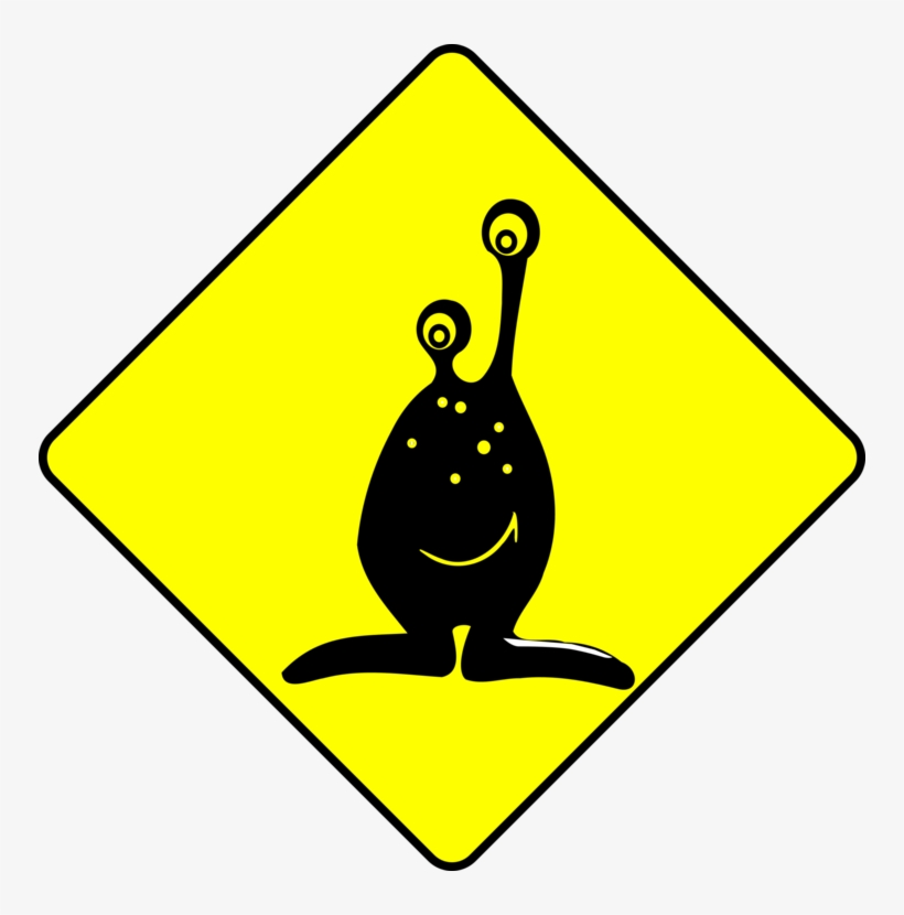 Caution Alien Clipart Png, transparent png #4554772
