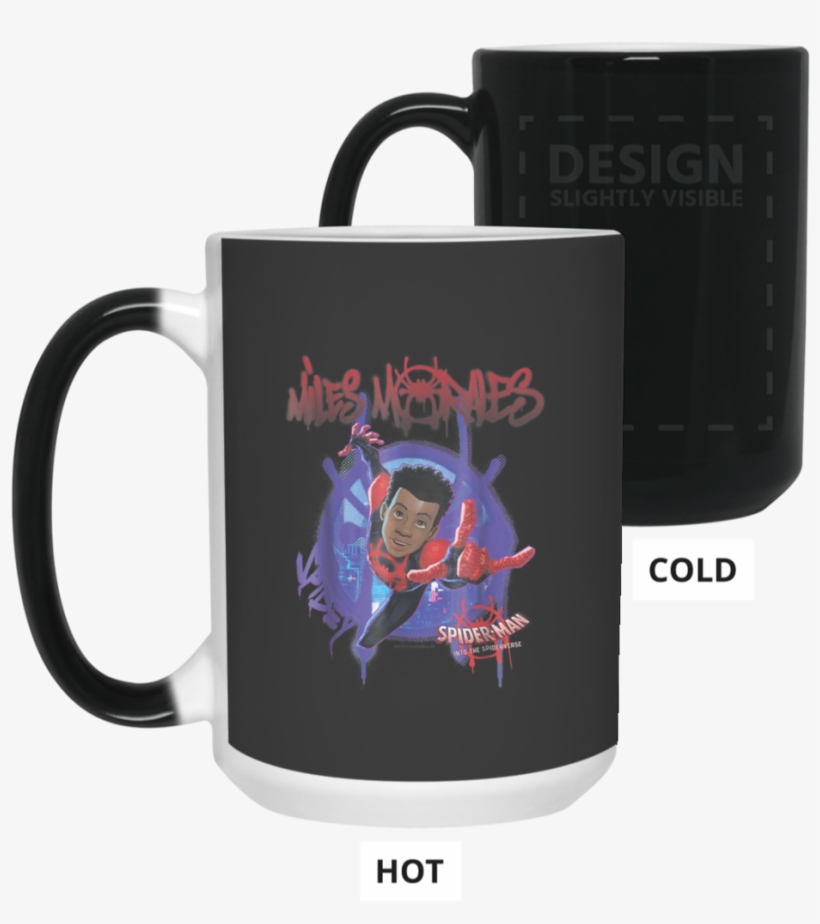 Man Spiderverse Miles Morales Splat Color Changing - Mug, transparent png #4554778
