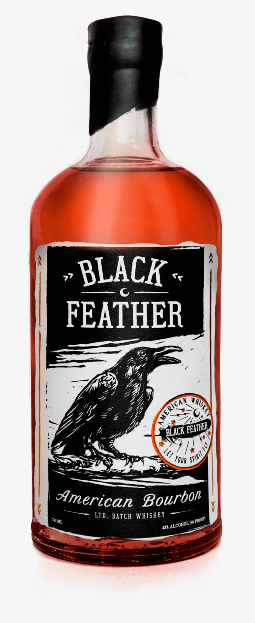 Black Feather Whiskey, transparent png #4555079