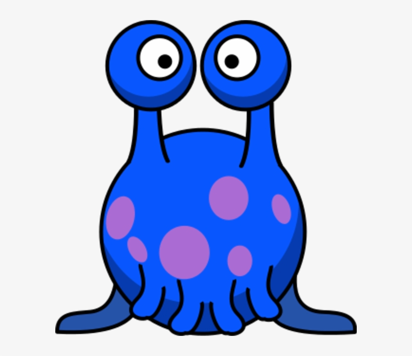 Ufo Clipart Blue Alien - Silly Alien Clip Art, transparent png #4555201
