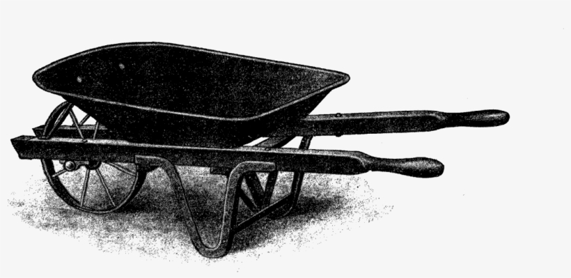 This Is A Wonderfully Detail Wheelbarrow Digital Stamp - Wheelbarrow, transparent png #4556234