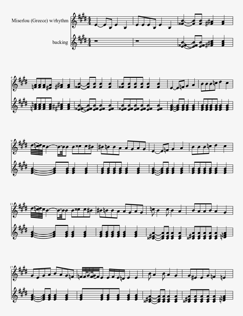 Uploaded On Oct 2, - Sheet Music, transparent png #4556495