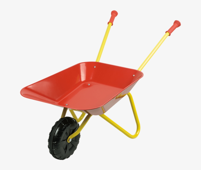 Kiddies Metal Wheel Barrow - Kinder Metallschubkarre, transparent png #4556882