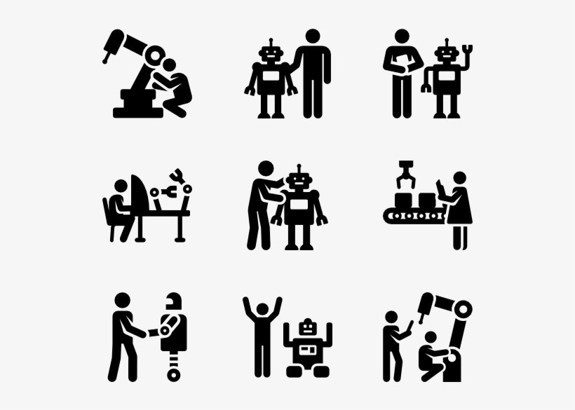 Robotics - Silhouette, transparent png #4557188