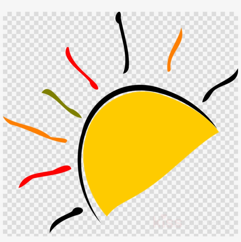 Download Half Sun Vector Png Clipart Clip Art Sunrise - Santa Hat Art Clips, transparent png #4557984