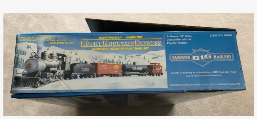 Bachmann Big Haulers 1989 Rgs Rocky Mountain Express - Railroad Car, transparent png #4558646