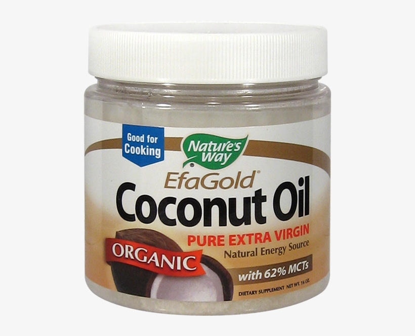 Natures Way Coconut Oil Efagold Pure Extra Virgin 1 - Nature's Way - Organic Pure Extra Virgin Coconut Oil, transparent png #4558861