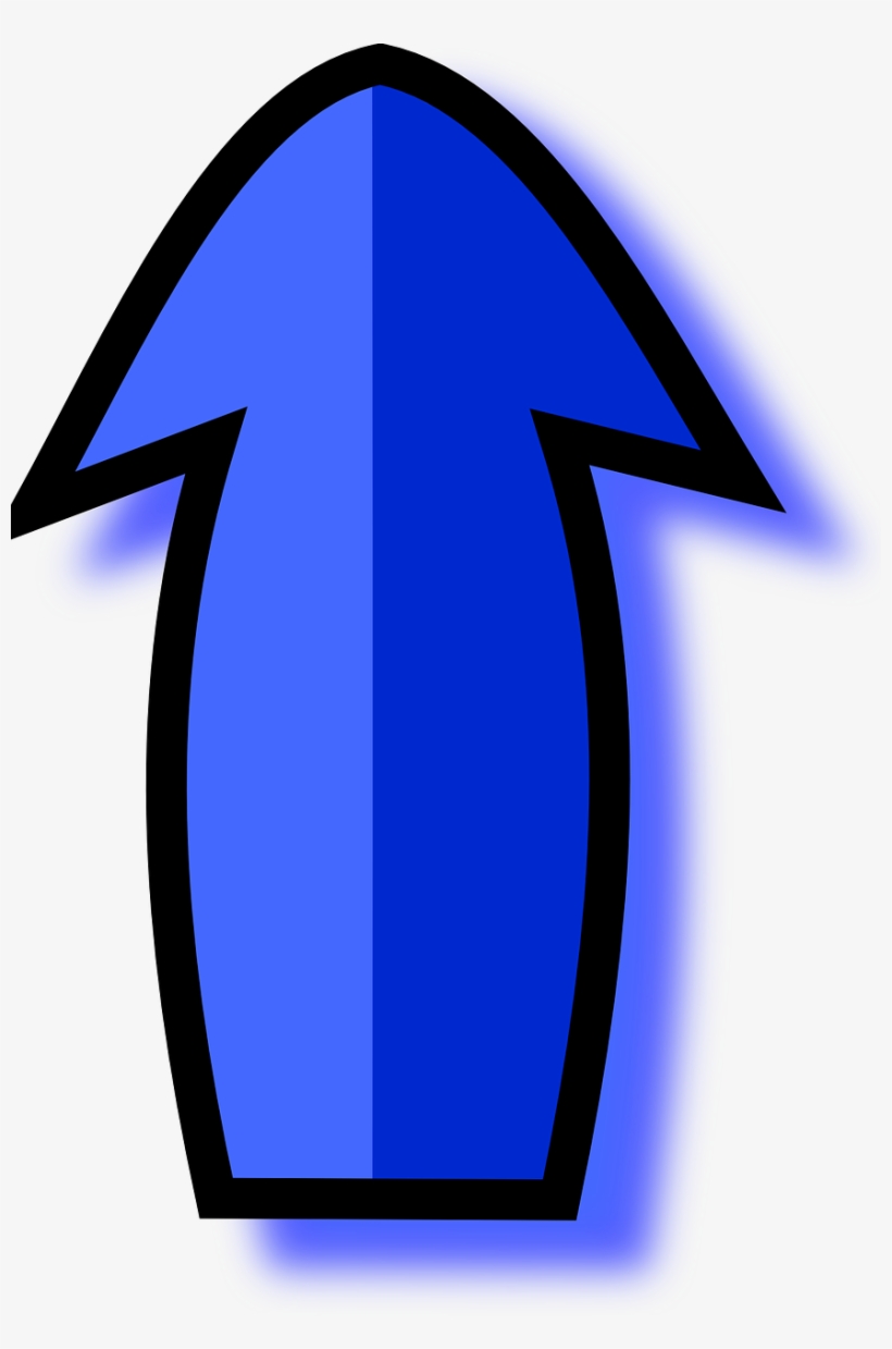 Arrow Directions Upwards - Blue Arrow Pointing Up, transparent png #4560636