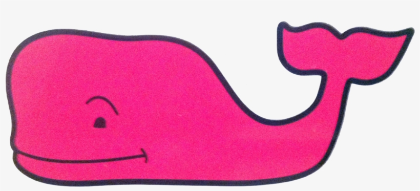 Vineyard Vines Neon Pink Whale Preppy Southern, Southern - Big Vineyard Vines Whale, transparent png #4560855