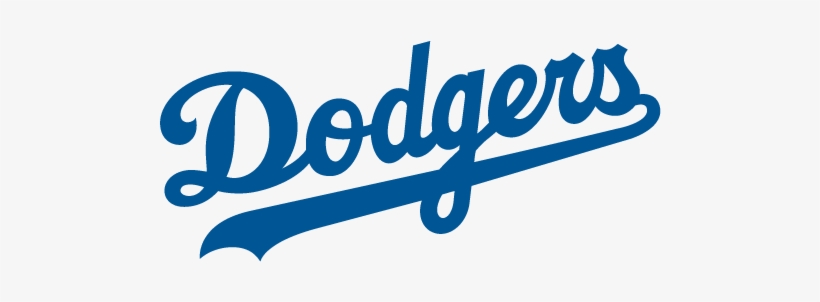Script - Dodgers T Shirt White, transparent png #4561192