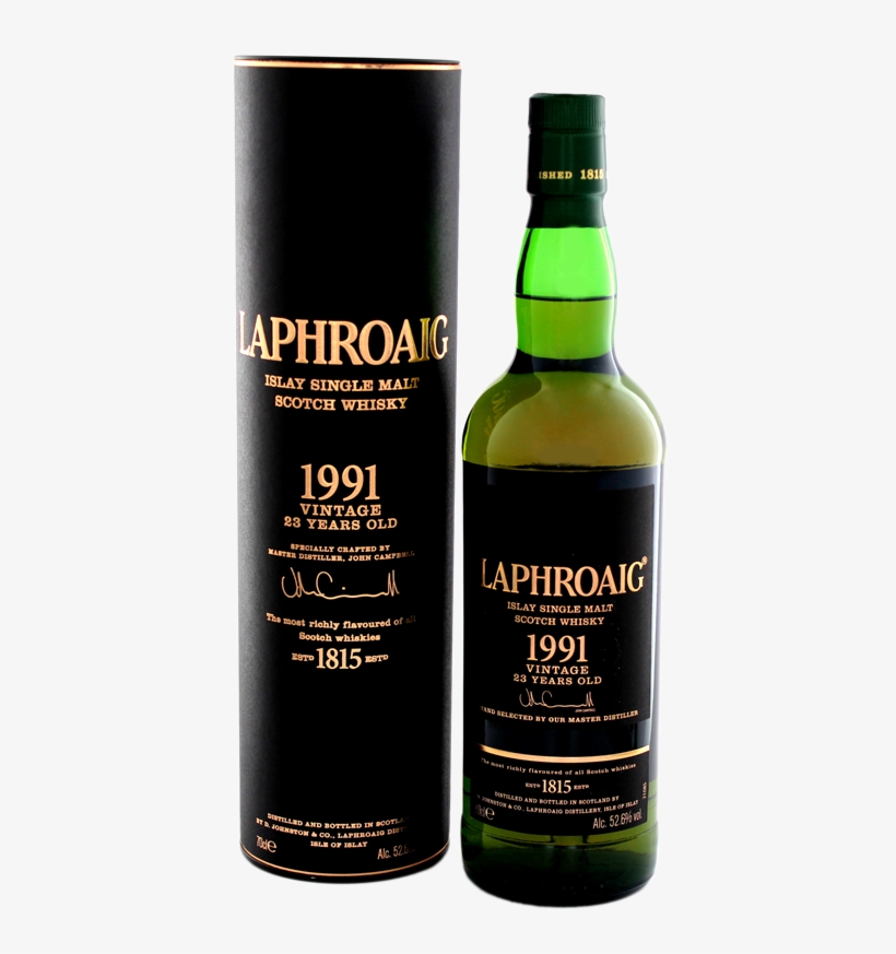Laphroaig Vintage 1991 23yo 0,7l 52,6% - Laphroaig The 1815 Legacy Edition Single Malt Whisky, transparent png #4563129