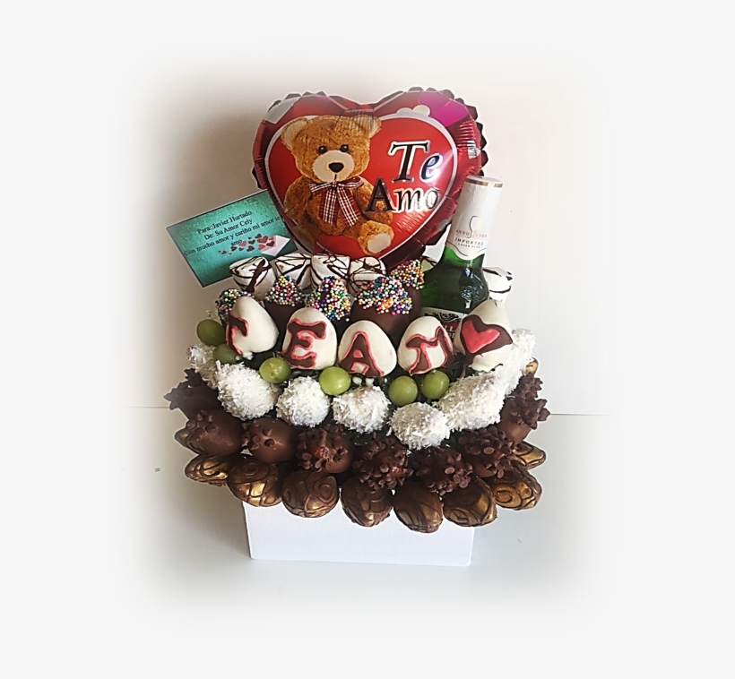 Arreglo Frutal Te Amo A Domicilio 0983815545 Arreglos - Chocolate, transparent png #4563985