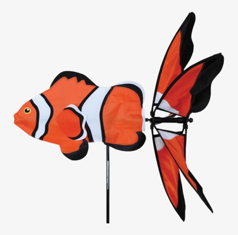 Clown Fish Spinner - Aquatic Life Wind Spinner - Small Clown Fish, transparent png #4567100
