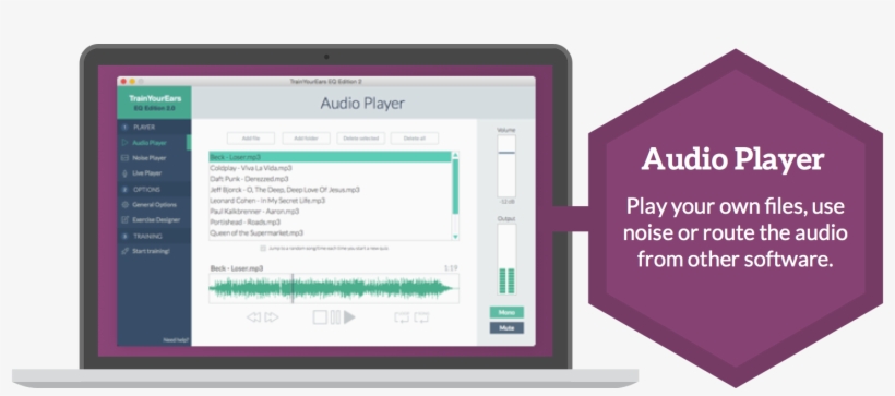 First, You Load The Music You Want To Train With - Ear, transparent png #4567746