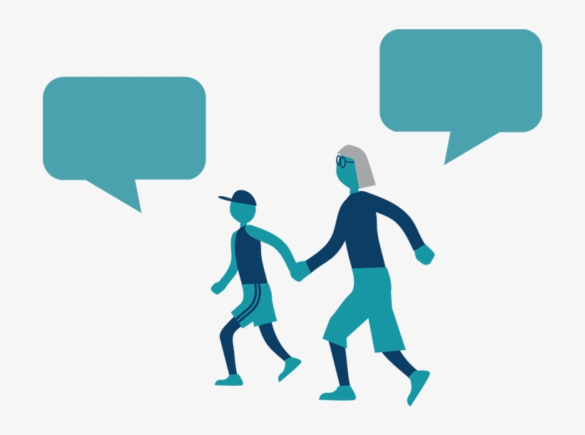 Icons Of Two People Holding Hands With Text Bubbles - Illustration, transparent png #4567947