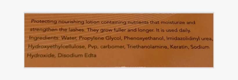 Mascara Keratine Nourrissant Lotion - Label, transparent png #4568151