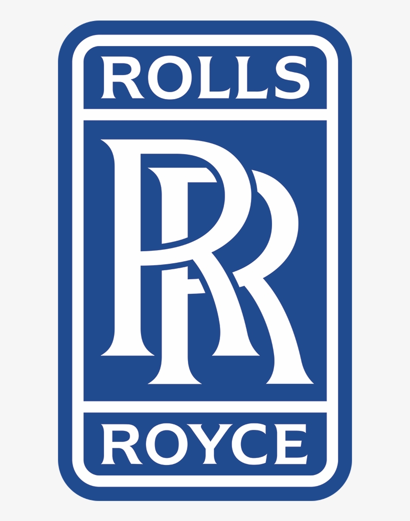 Logo Rolls-royce - White Rolls Royce Logo, transparent png #4568355
