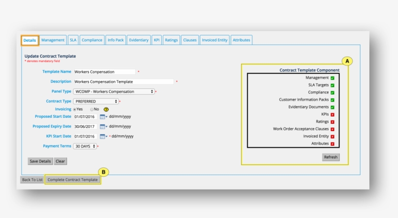 Click The Refresh Button In The Contract Template Component - Page Footer, transparent png #4569017