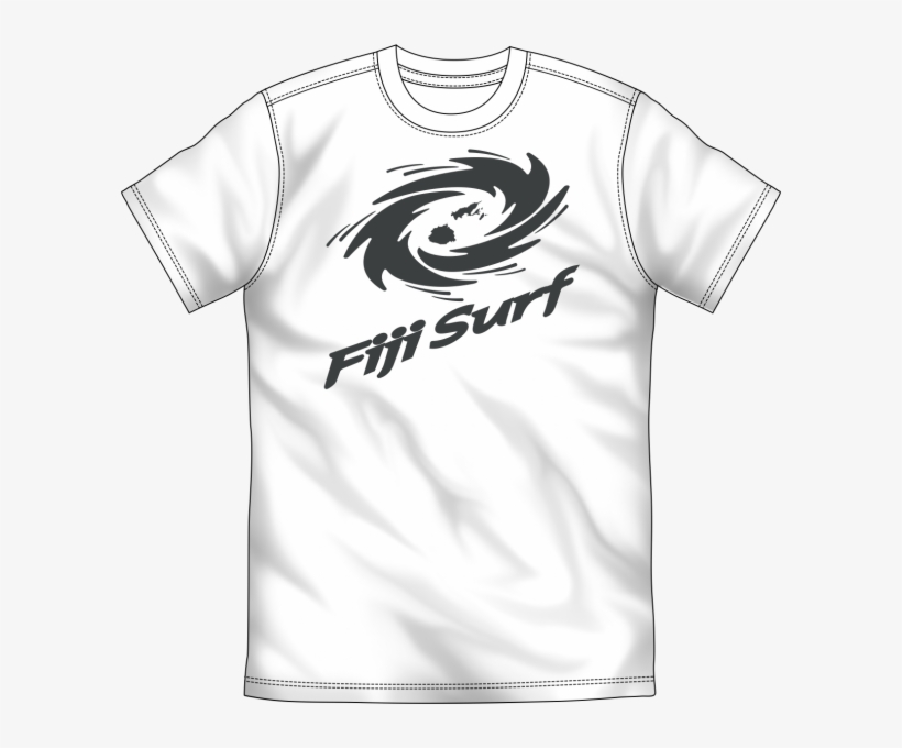 Fiji Surf Co “cyclone Swirl Logo” White Tee - Draculo, transparent png #4569182