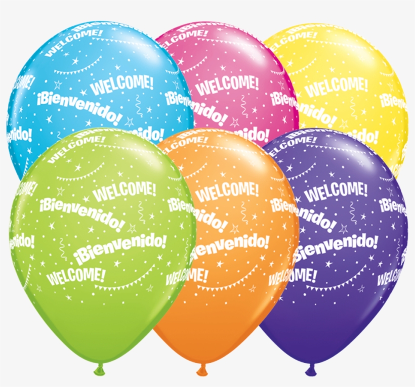 11" Bienvenido Welcome A Round Latex Balloons - Bienvenido! Welcome!-a-round Latex Balloons | 50 Count, transparent png #4569360