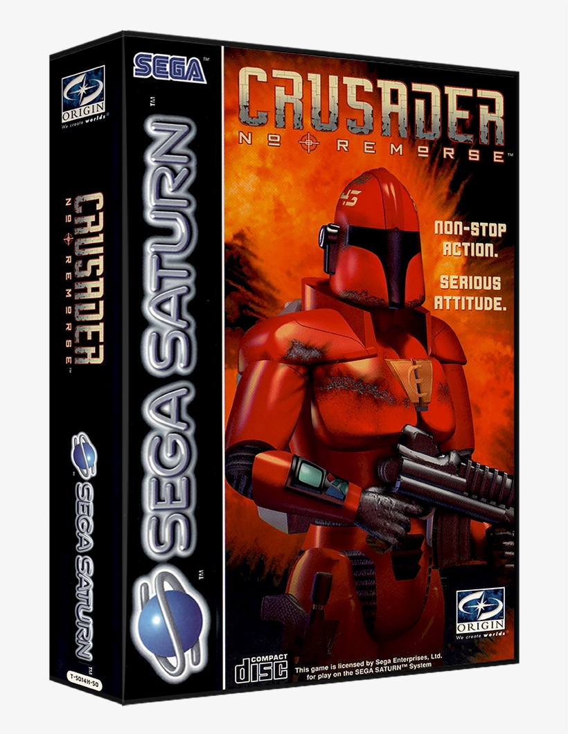 Sega Saturn Europe 3d Box Pack - Electronic Arts Crusader No Remorse, transparent png #4569931