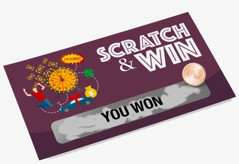 Instant Lottery Online - Scratch And Win Ticket, transparent png #4570368