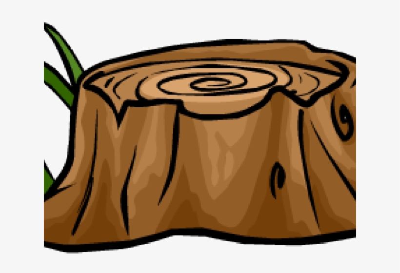 Cartoon Tree Stump - Tree Stump Clipart, transparent png #4572435