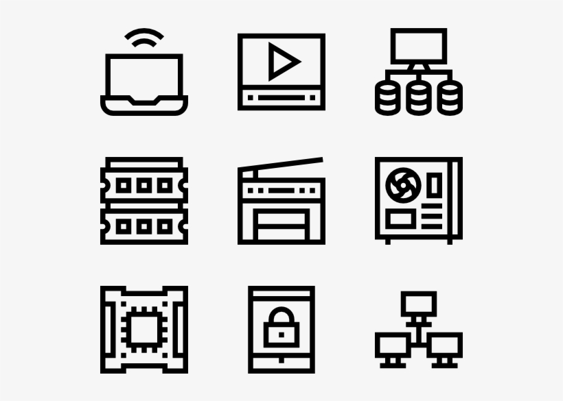Information Technology - Computer Hardware Icons Png, transparent png #4572519