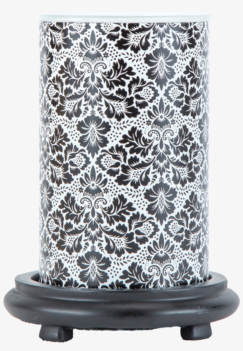 Floral, Pink Zebra Home, Black, Independent Consultant, - Pink Zebra Black Floral Simmering Light, transparent png #4574251