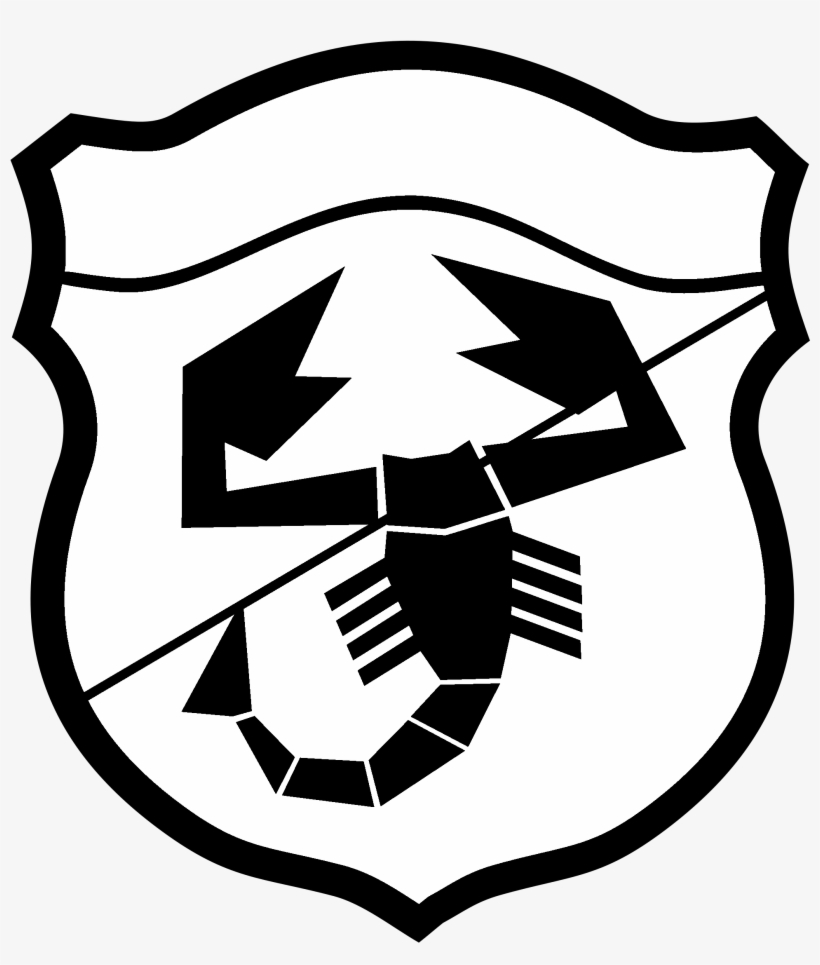 Abarth Logo Black And White - Logo Abarth, transparent png #4575142
